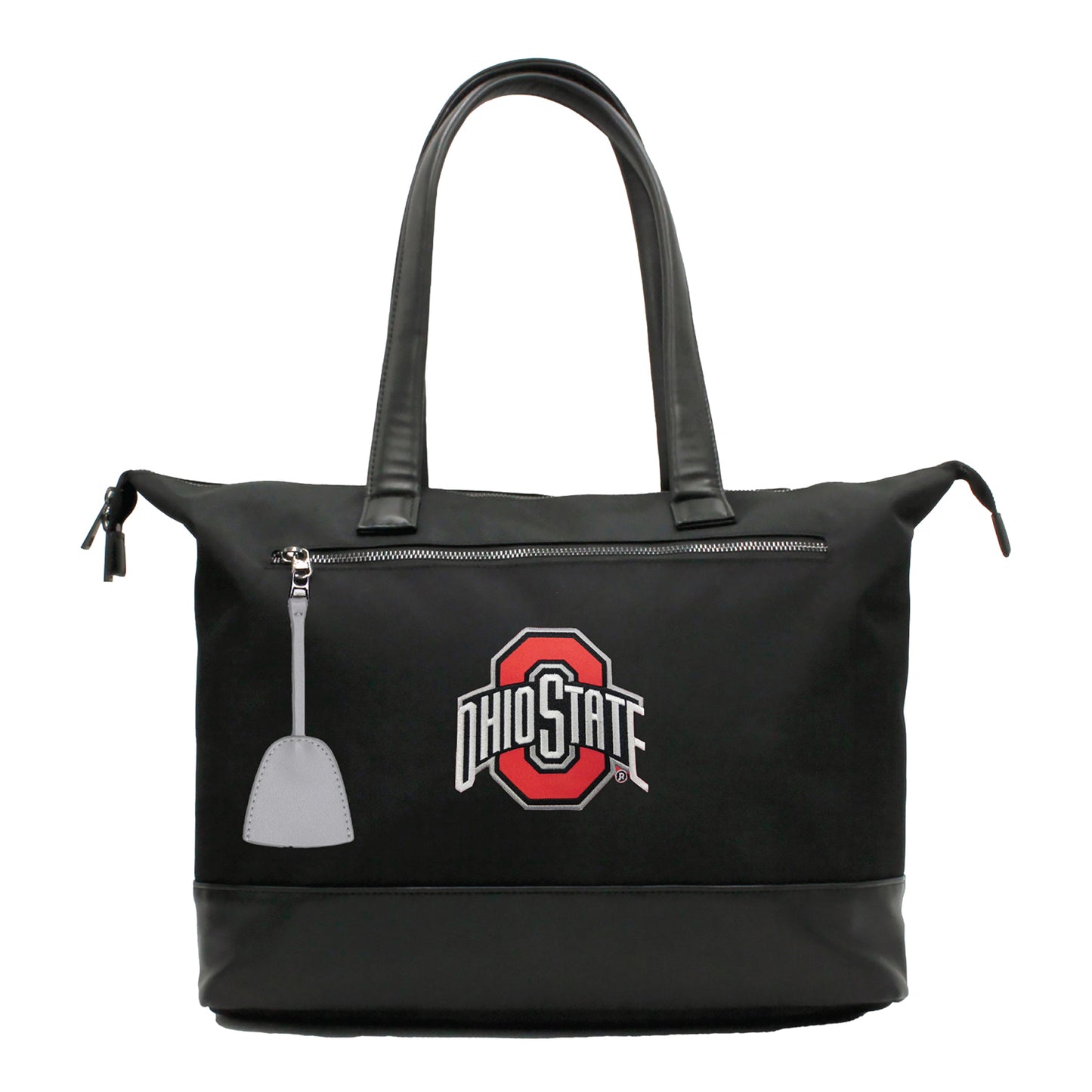 Ohio State Buckeyes Premium Laptop Tote Bag In Black - Front View