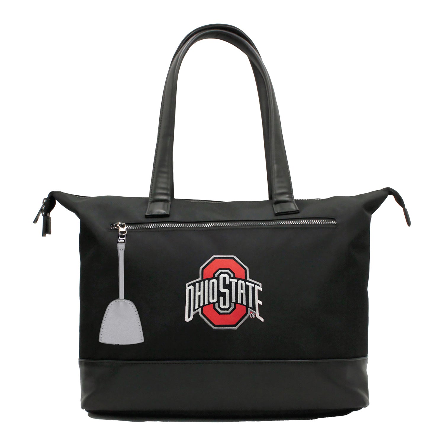 Ohio State Buckeyes Premium Laptop Tote Bag In Black - Front View