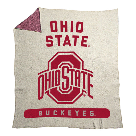 Ohio State Buckeyes Prime Luxe Dreams Throw - Front