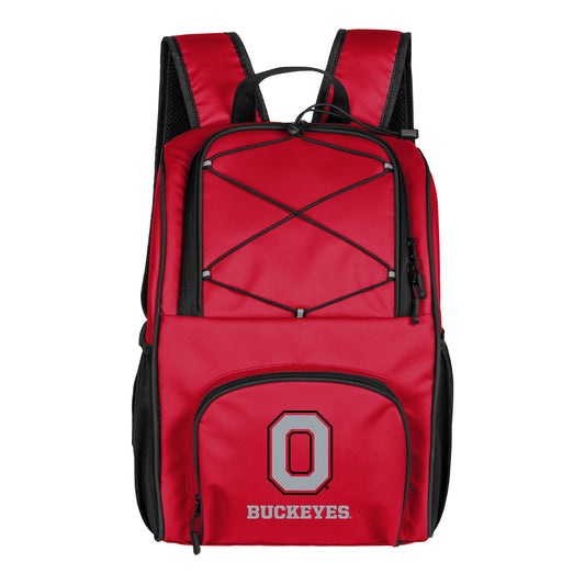 Ohio State Buckeyes 24 Can Flex Backpack Cooler - Front View