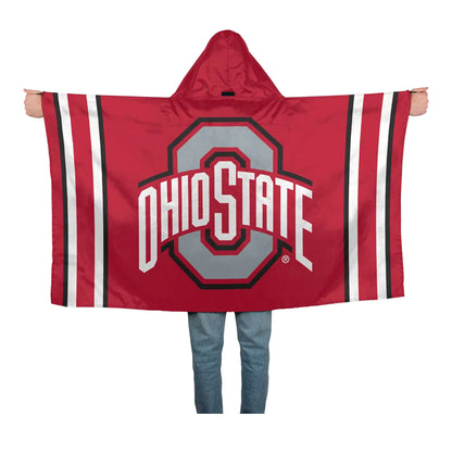 Ohio State Buckeyes 3x5 Hoodie Flag - Back View