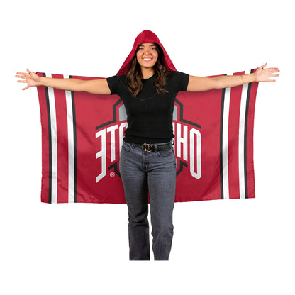 Ohio State Buckeyes 3x5 Hoodie Flag - Front View