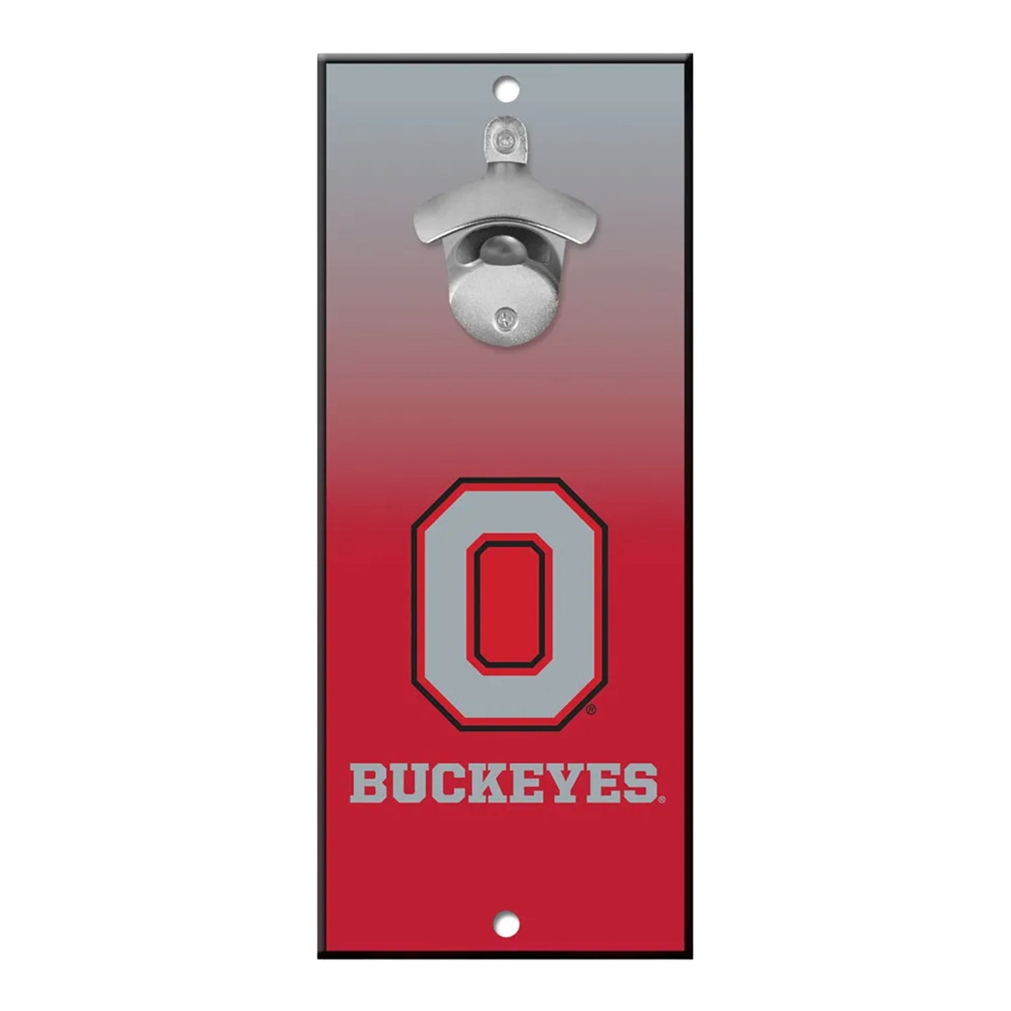 Ohio State Buckeyes GRADIENT Bottle Opener Sign 5x11 - Full View