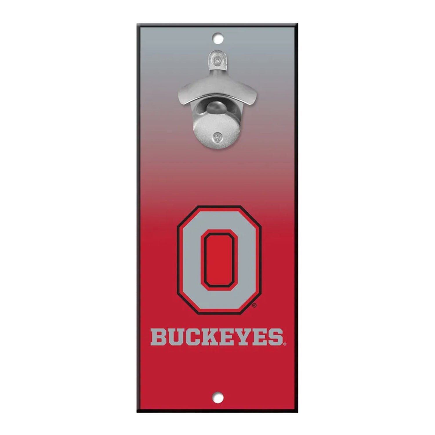 Ohio State Buckeyes GRADIENT Bottle Opener Sign 5x11 - Full View