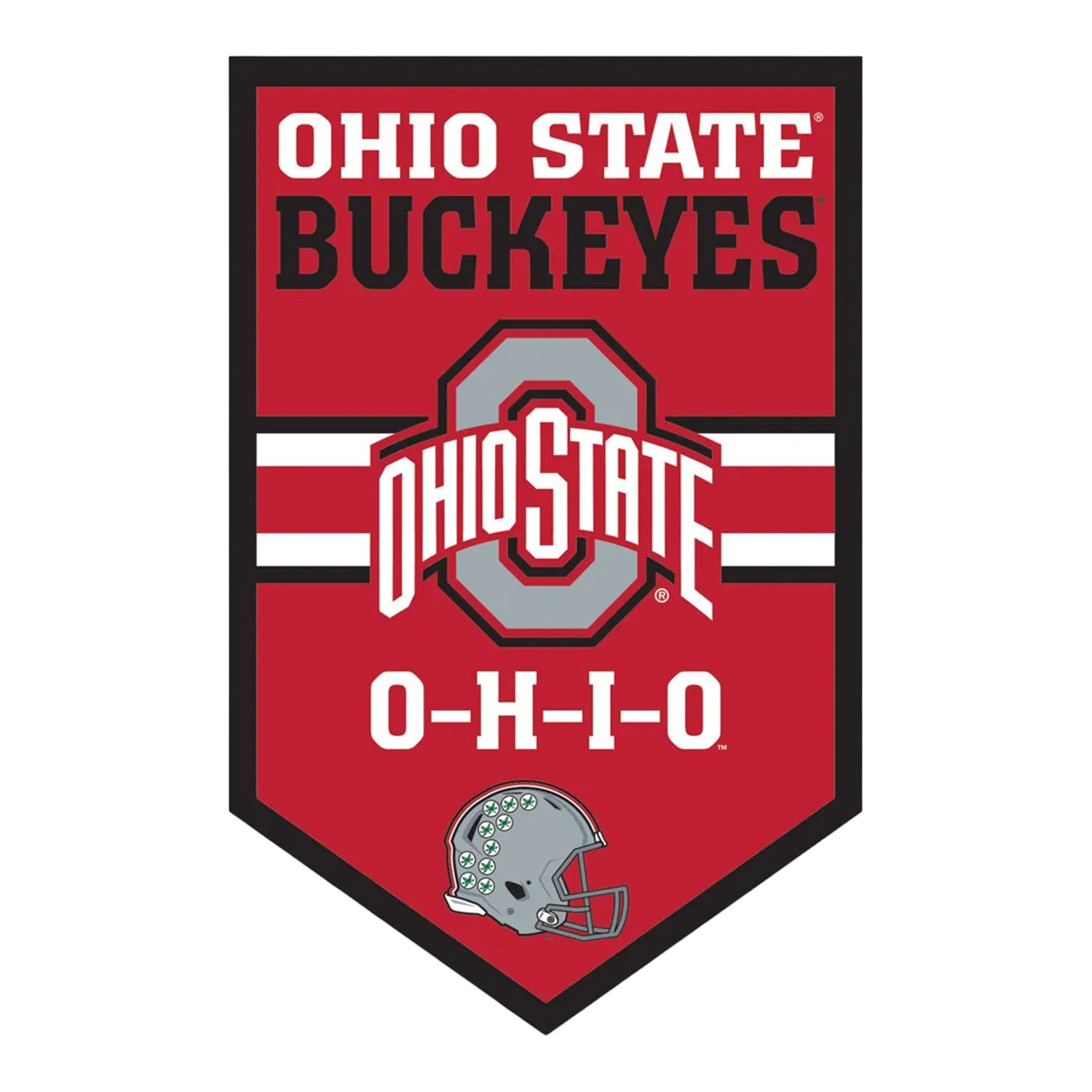 Ohio State Buckeyes Wood Sign 11" x 17" - Full VIew