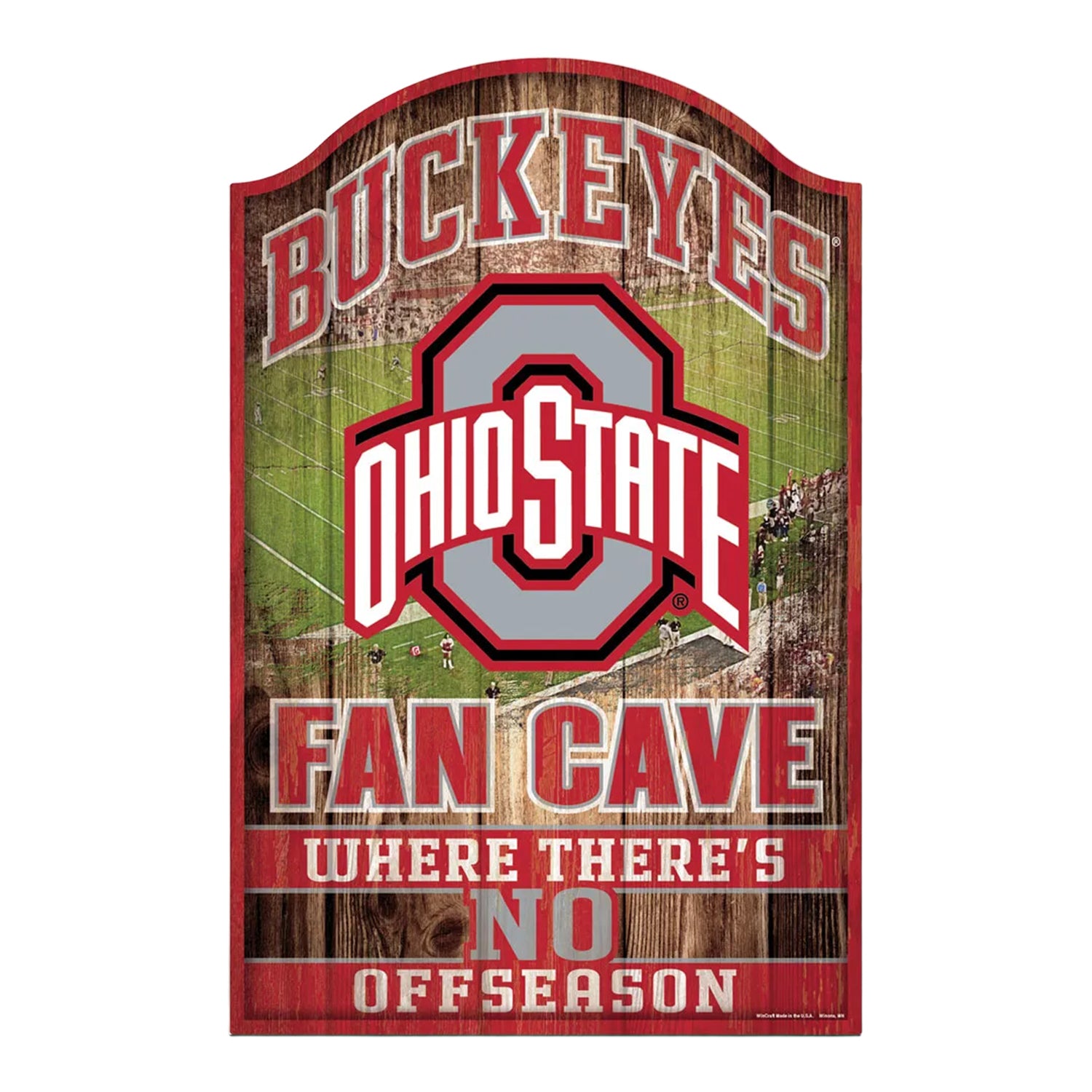 Ohio State Buckeyes Wood Sign 11" x 17"  - Full View
