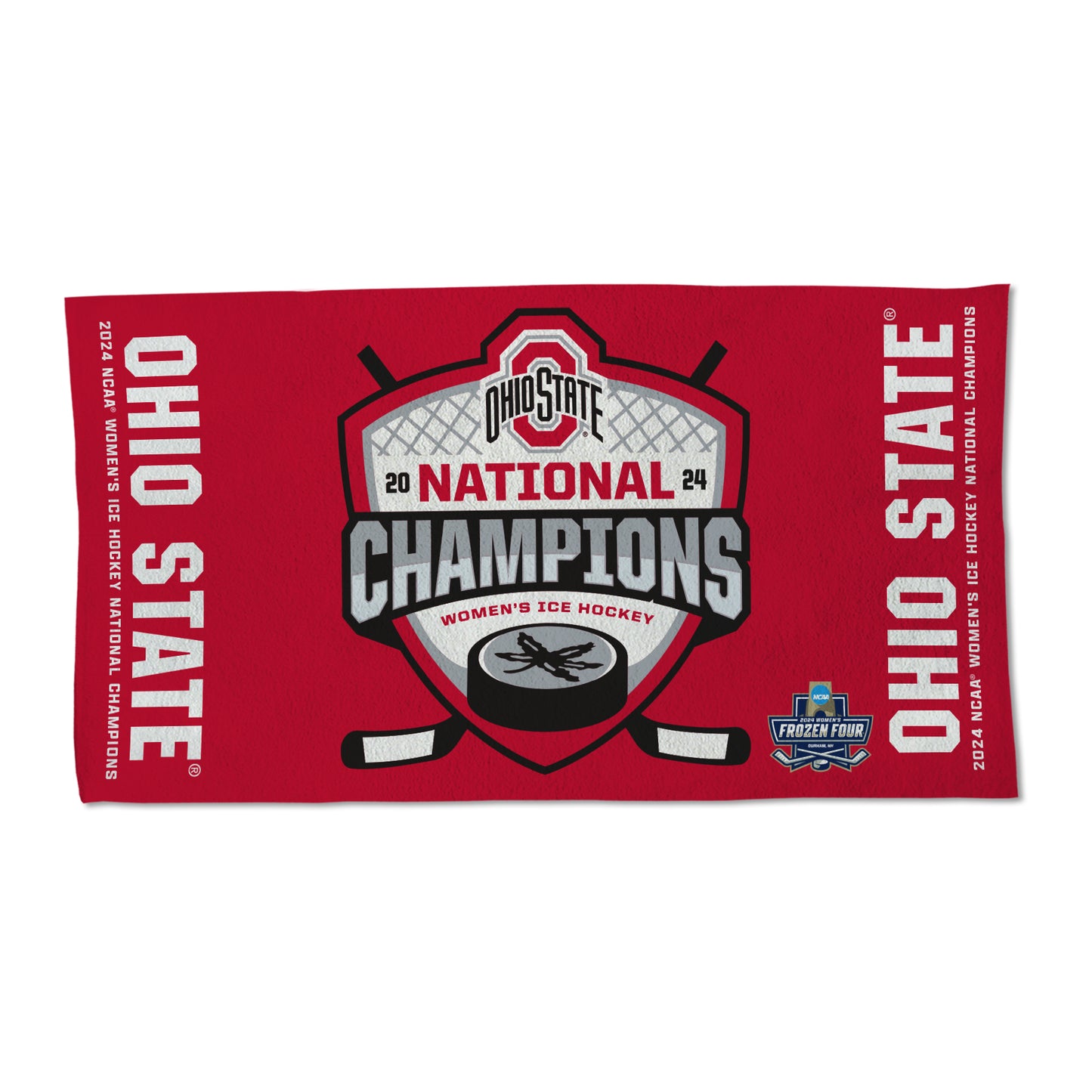 Ohio State Buckeyes Women's Hockey 2024 National Champions Locker Room Towel