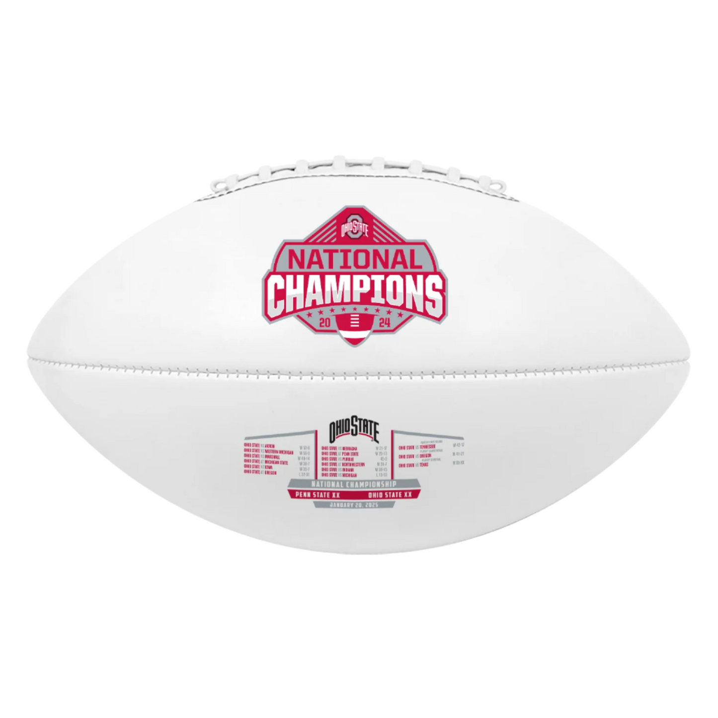 Ohio State Buckeyes Baden National Champions Offical Size Autograph  Football