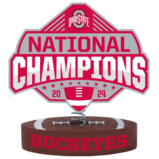 Ohio State Buckeyes 2024 National Champions Logo Bobblehead