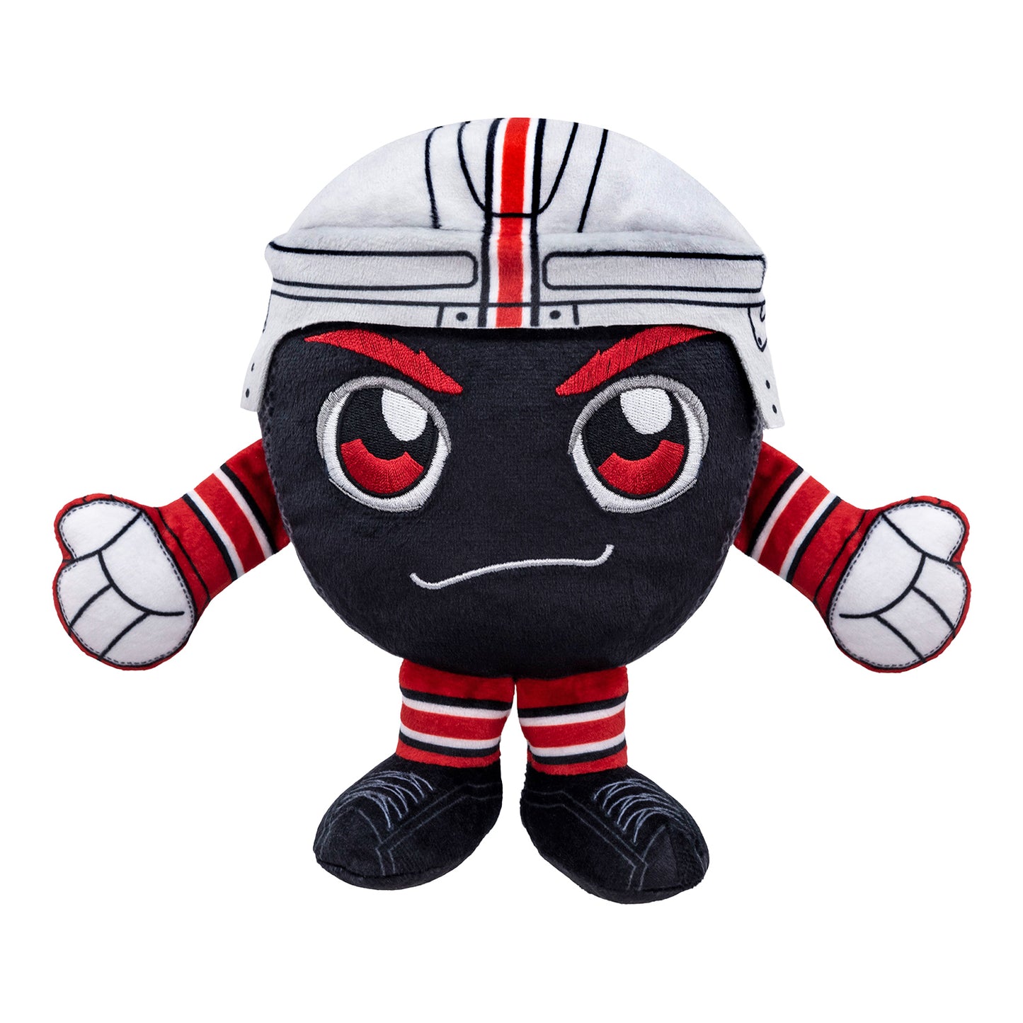 Ohio State Buckeyes Hockey Kuricha Black Plush - In Black - Front View