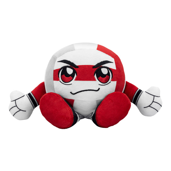 Ohio State Buckeyes Volleyball Kuricha Tri-Color Plush - In White - Alternate Front View