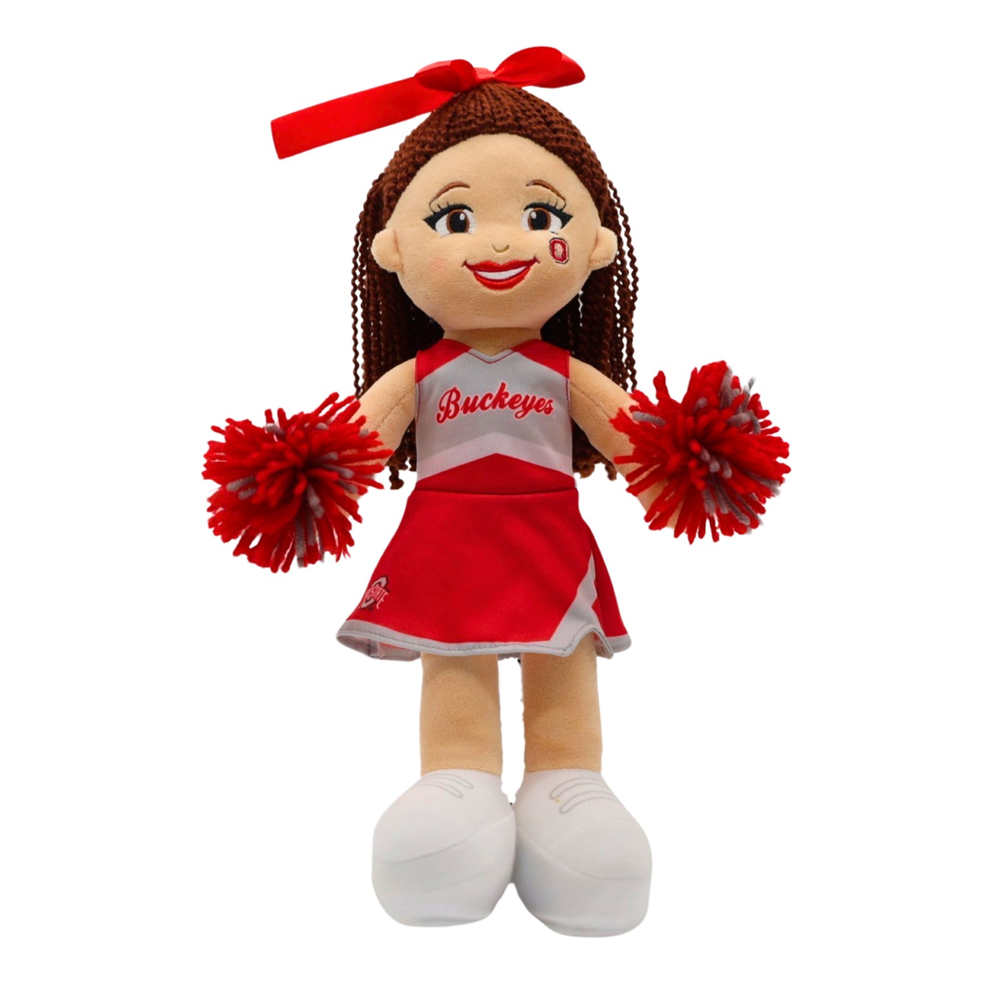 Ohio State Buckeyes Cheer Captain "Belle" Plush Doll - Front