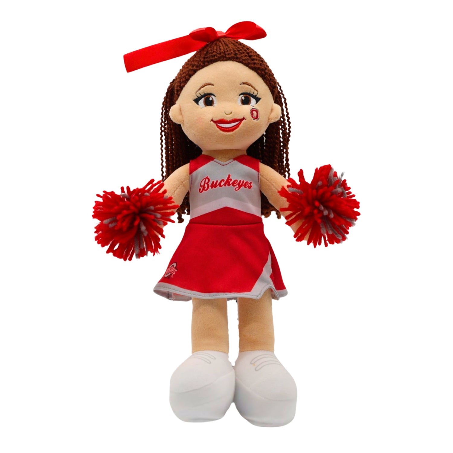 Ohio State Buckeyes Cheer Captain "Belle" Plush Doll - Front