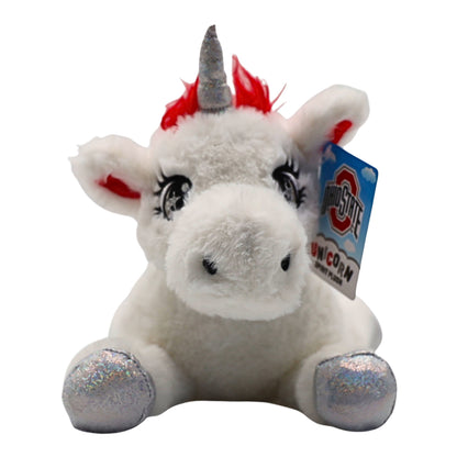 Ohio State Buckeyes Unicorn "Spirit" Plush Doll - Front