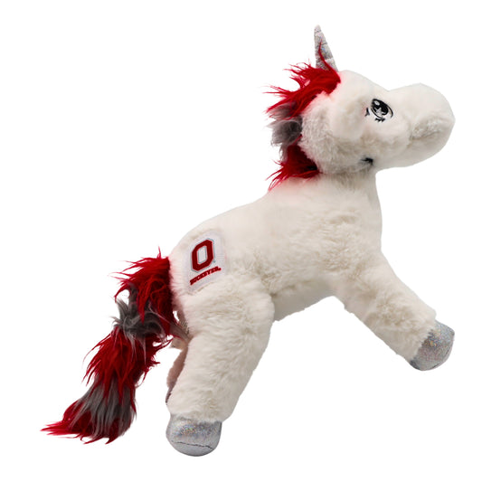 Ohio State Buckeyes Unicorn "Spirit" Plush Doll - Side