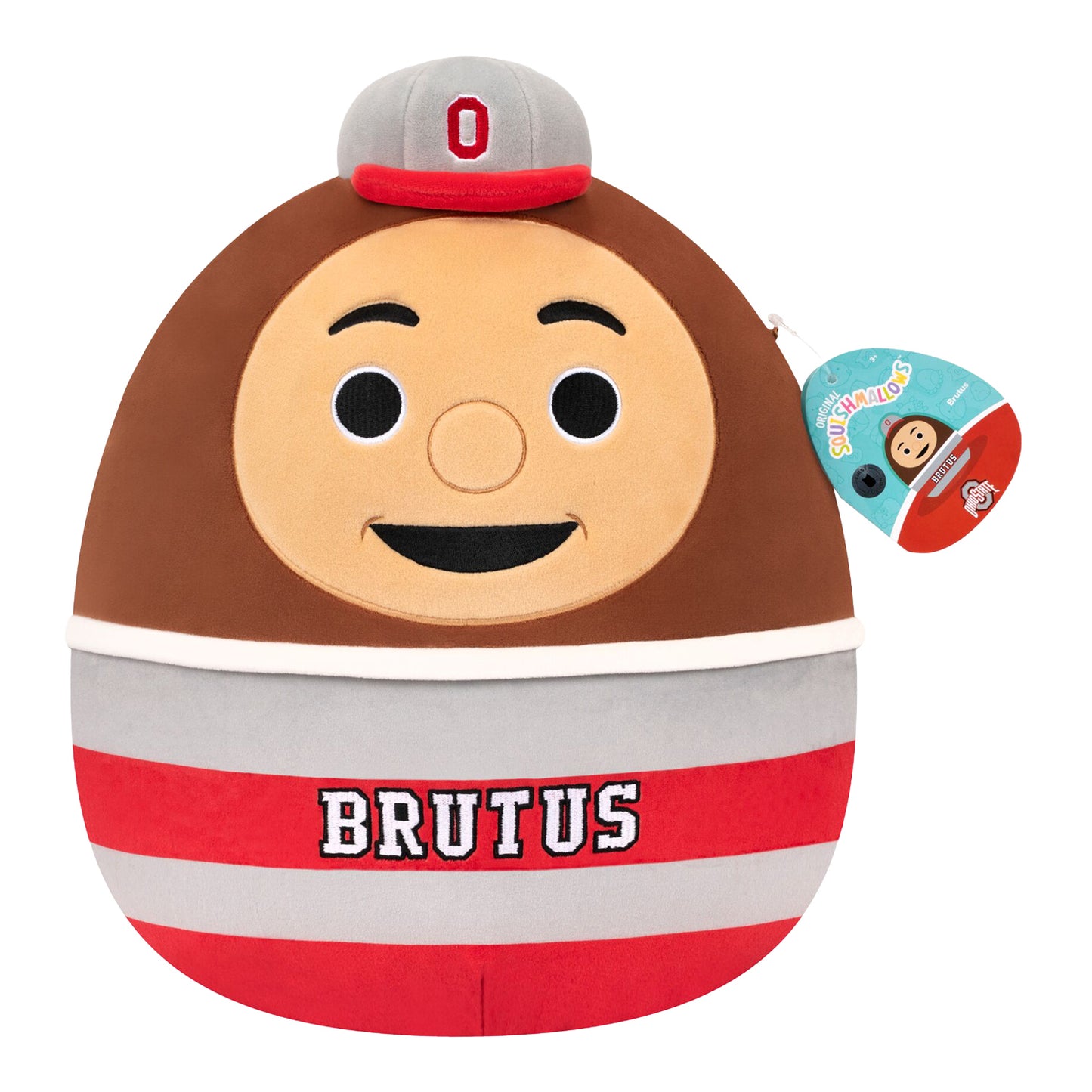Ohio State Buckeyes 12" Brutus Squishmallow - front view