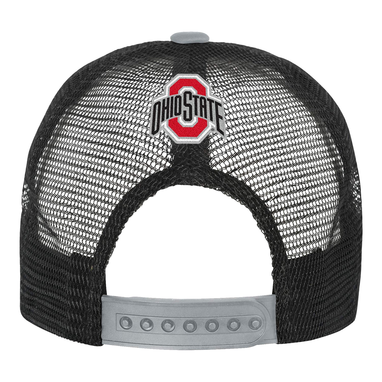 Youth Ohio State Buckeyes Outerstuff Foam Trucker Hat In Multi-Color - Back View