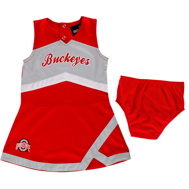 Infant Ohio State Buckeyes 2-Pack Girls Creeper Touchdown Set / 18 Months