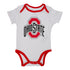Infant Ohio State Buckeyes 3-Pack Champ Onesies - White View