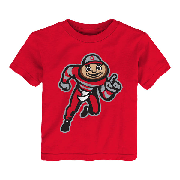 Toddler Ohio State Buckeyes Mascot Scarlet T-Shirt - In Scarlet - Front View