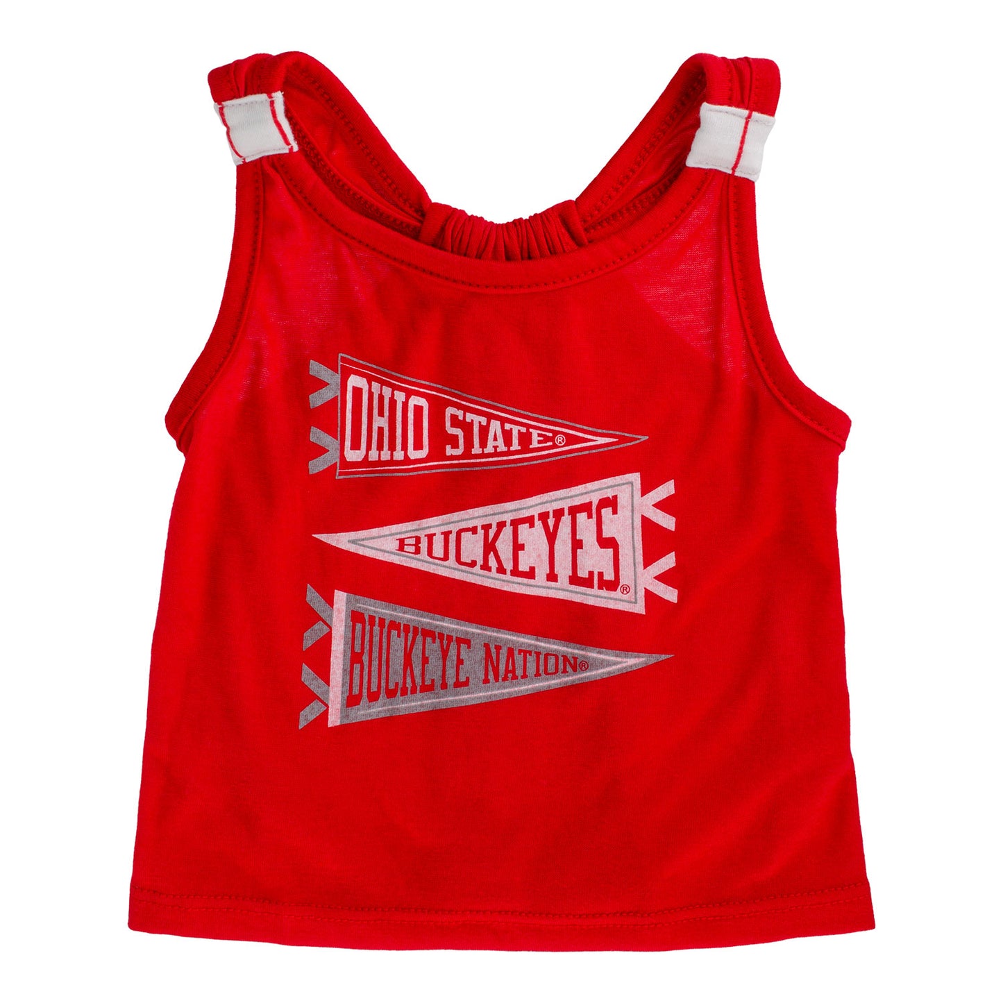 Infant Ohio State Buckeyes Harrington Scarlet Tank & Skort Set - Tank View