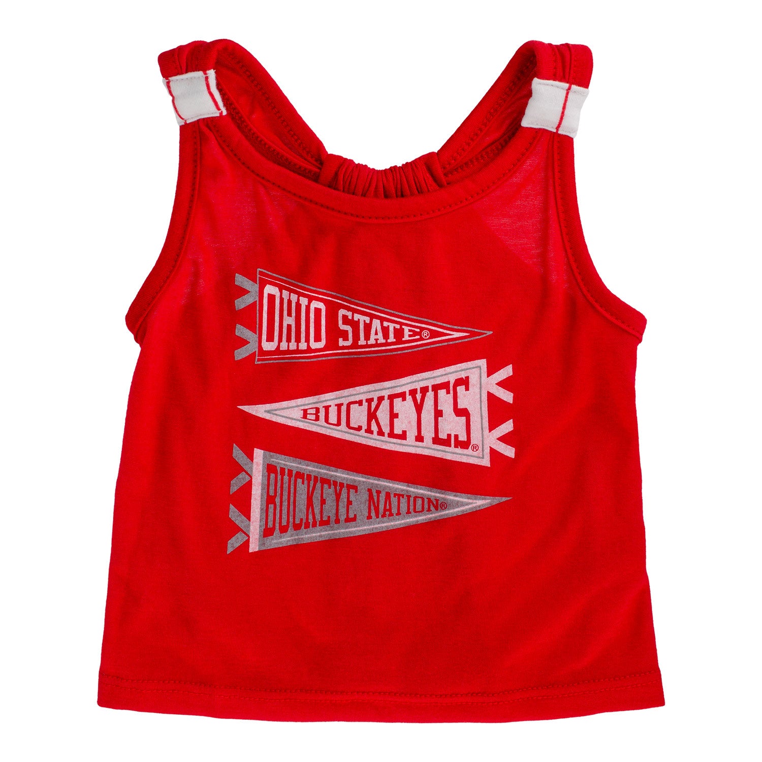 Infant Ohio State Buckeyes Harrington Scarlet Tank & Skort Set - Tank View