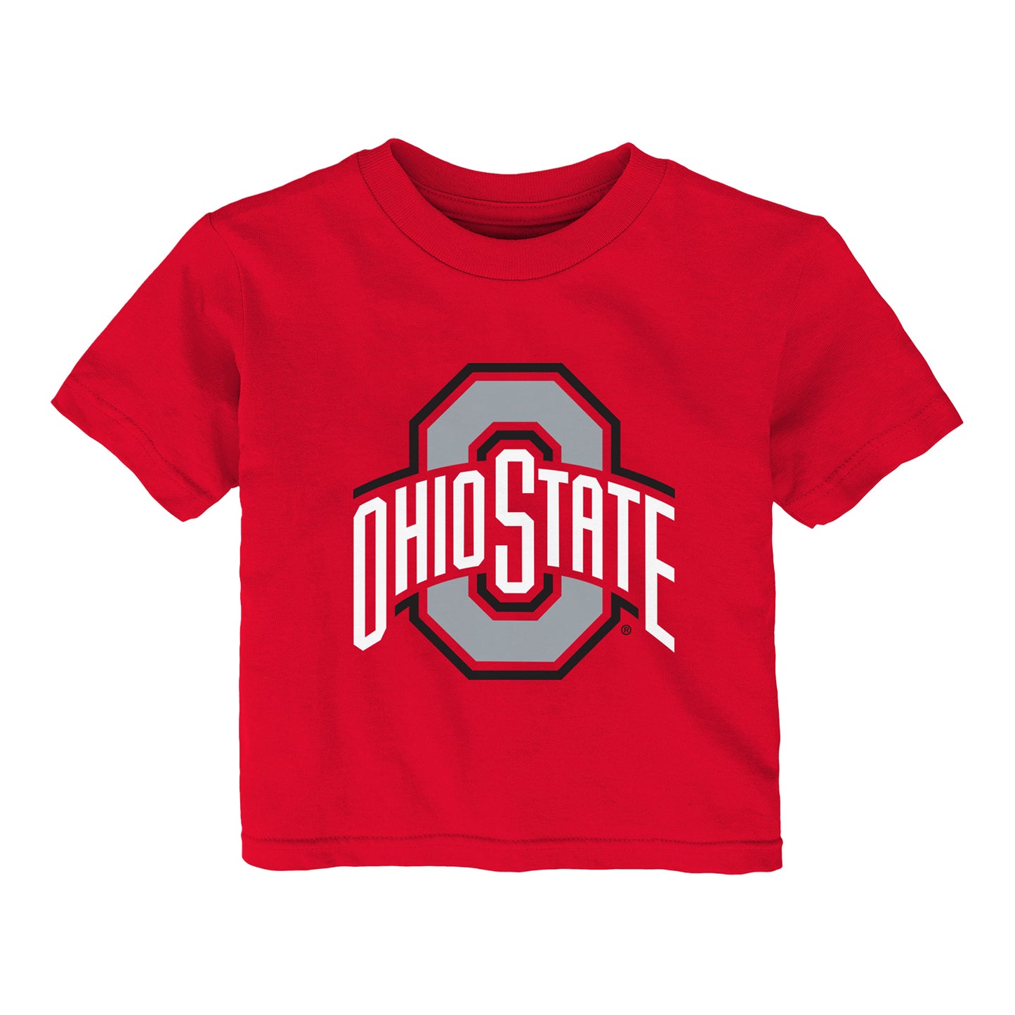 Infant Ohio State Buckeyes Primary Logo Scarlet T-Shirt - Front View