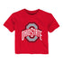 Infant Ohio State Buckeyes Primary Logo Scarlet T-Shirt - Front View