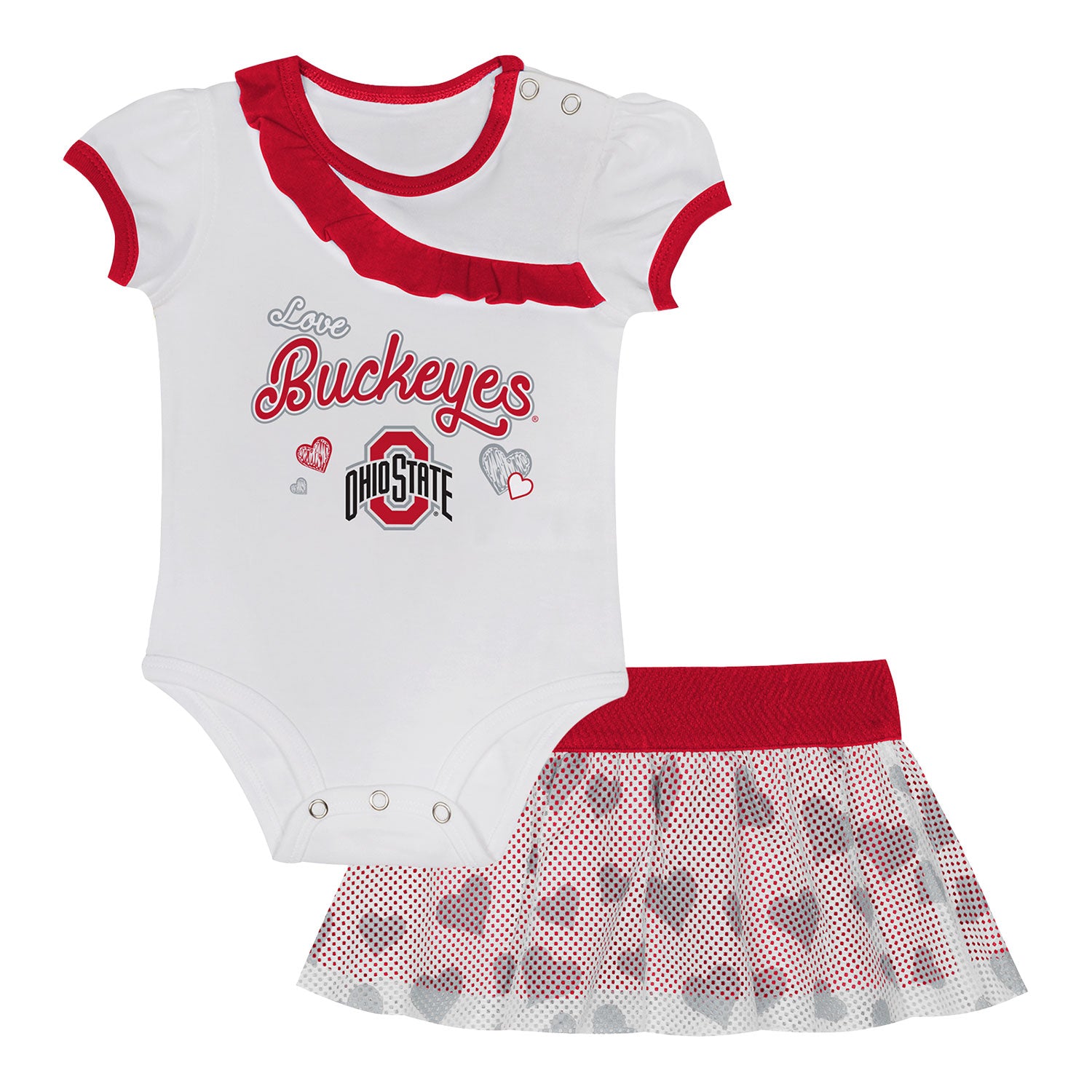 Ohio State Buckeyes Infant Skirt Set - Main View