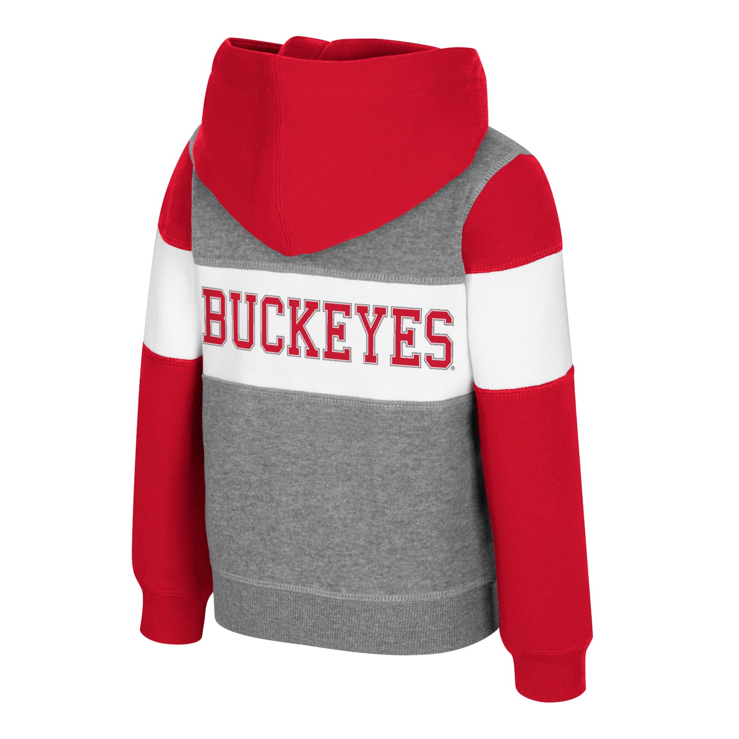 Toddler Ohio State Buckeyes Colorblocked Full-Zip Jacket - Back View