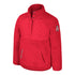 Girls Ohio State Buckeyes Snap Sherpa Scarlet 1/2 Snap Jacket - In Scarlet - Front View
