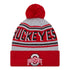Youth Ohio State Buckeyes Wordmark Scarlet Knit Hat - In Scarlet - Front View