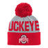 Infant Ohio State Buckeyes Jacquard Gray Knit Hat - Front View