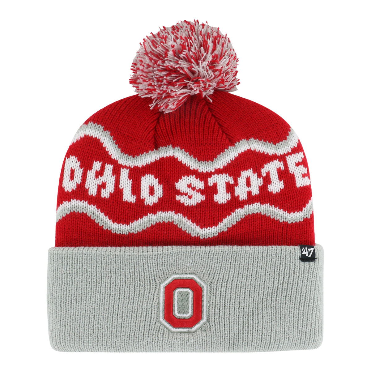Youth Ohio State Buckeyes 47 Brand Squiggle Script Knit - Full View