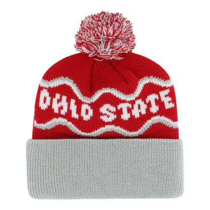 Youth Ohio State Buckeyes 47 Brand Squiggle Script Knit - Back View