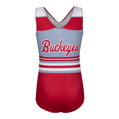 Youth Ohio State Buckeyes GK Elite Gymnastics Leotard - Back View