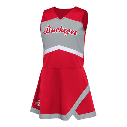 Girls Ohio State Buckeyes Cheer Captain Set - Front
