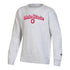 Youth Ohio State Buckeyes Champion Reverse Arched Ohio State Crew Neck Sweatshirt - In Gray - Front View