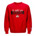 Youth Ohio State Buckeyes Go Fight Win Crew Sweatshirt - In Scarlet - Front View