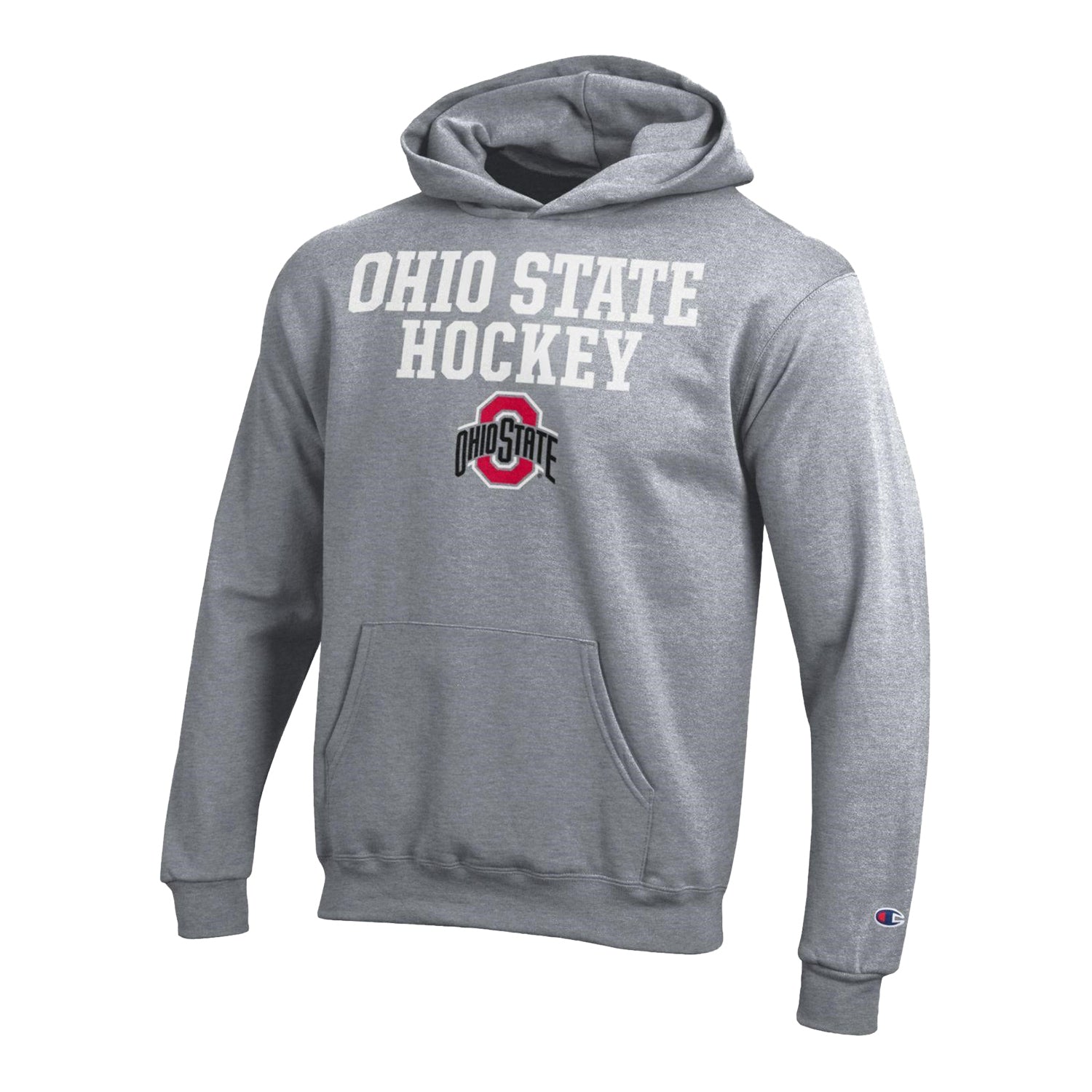 Youth Ohio State Buckeyes Hockey Crossticks Hood - Front View