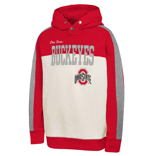 Youth Ohio State Buckeyes Outerstuff We're In There Sweatshirt In Scarlet - Front View