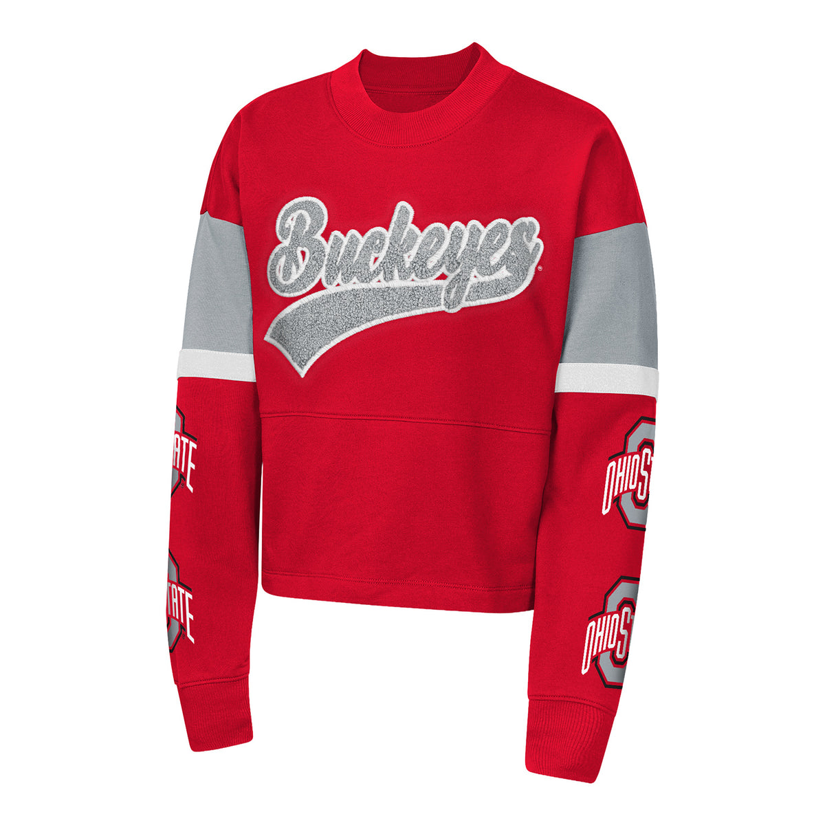 Youth Ohio State Buckeyes Formation Script Crewneck - Front