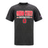 Youth Ohio State Buckeyes Double Stacked T-Shirt - In Gray - Front View