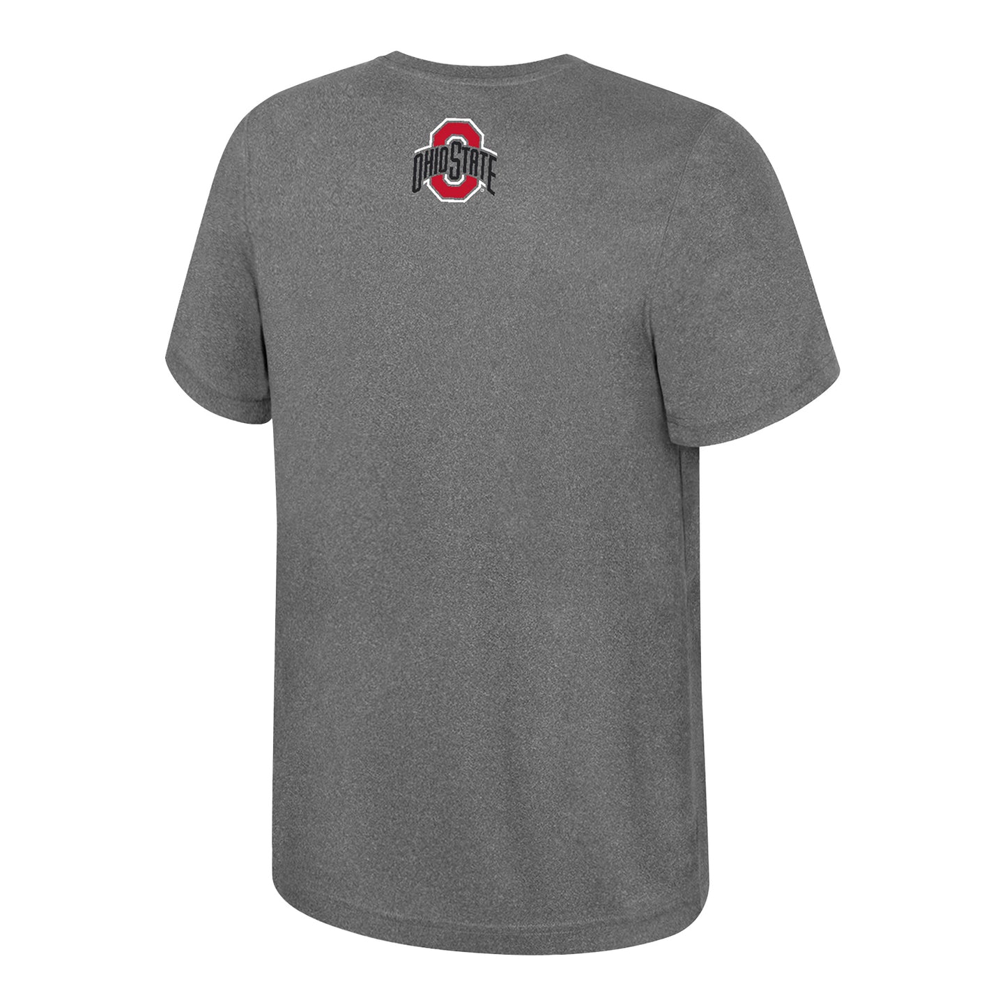 Youth Ohio State Buckeyes Ortiz Heather T-Shirt - Back View