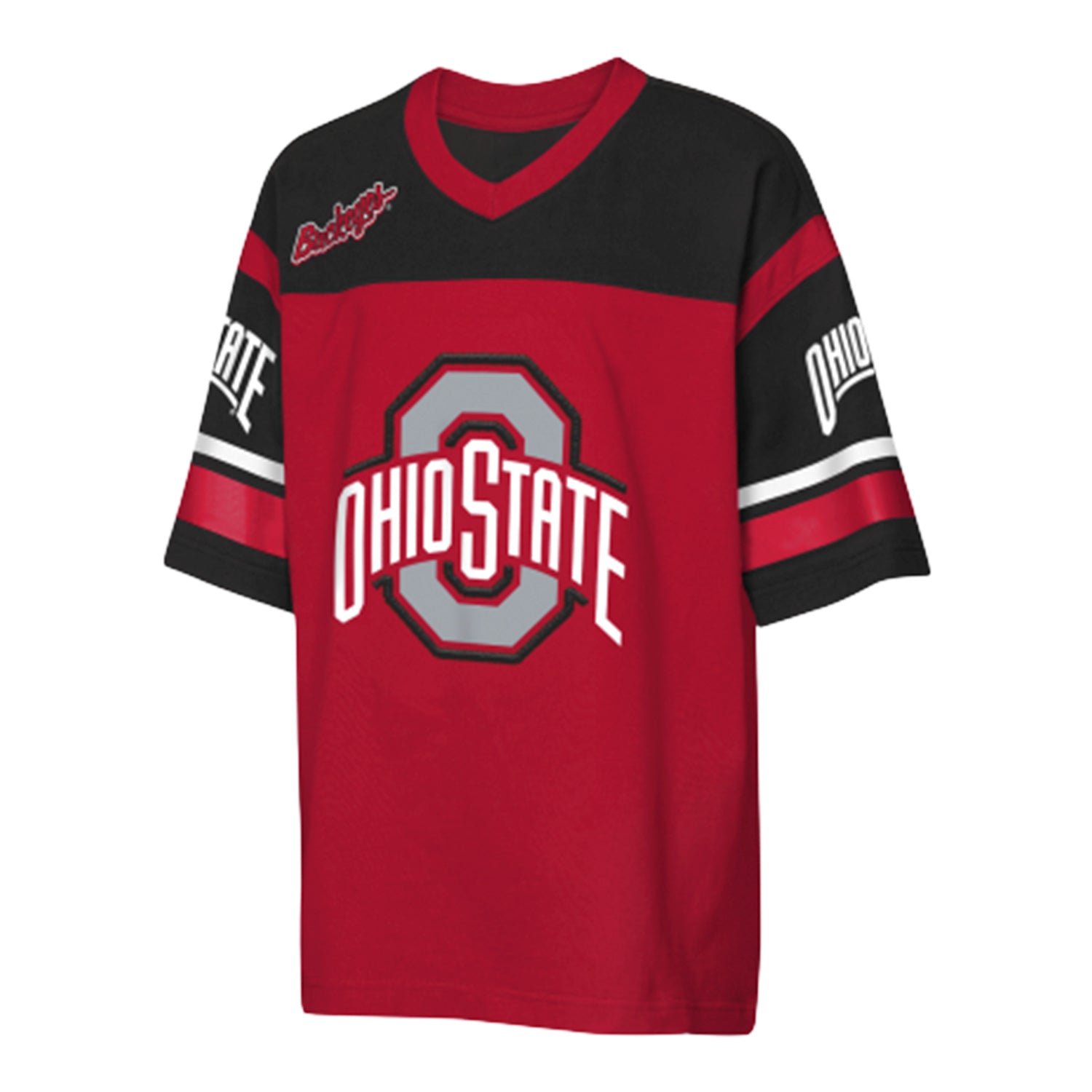 Youth Ohio State Buckeyes Chop Block Jersey T-Shirt - Front