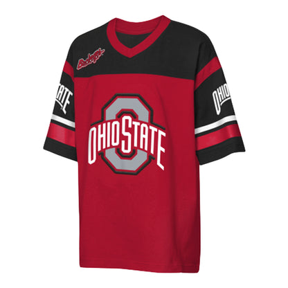 Youth Ohio State Buckeyes Chop Block Jersey T-Shirt - Front