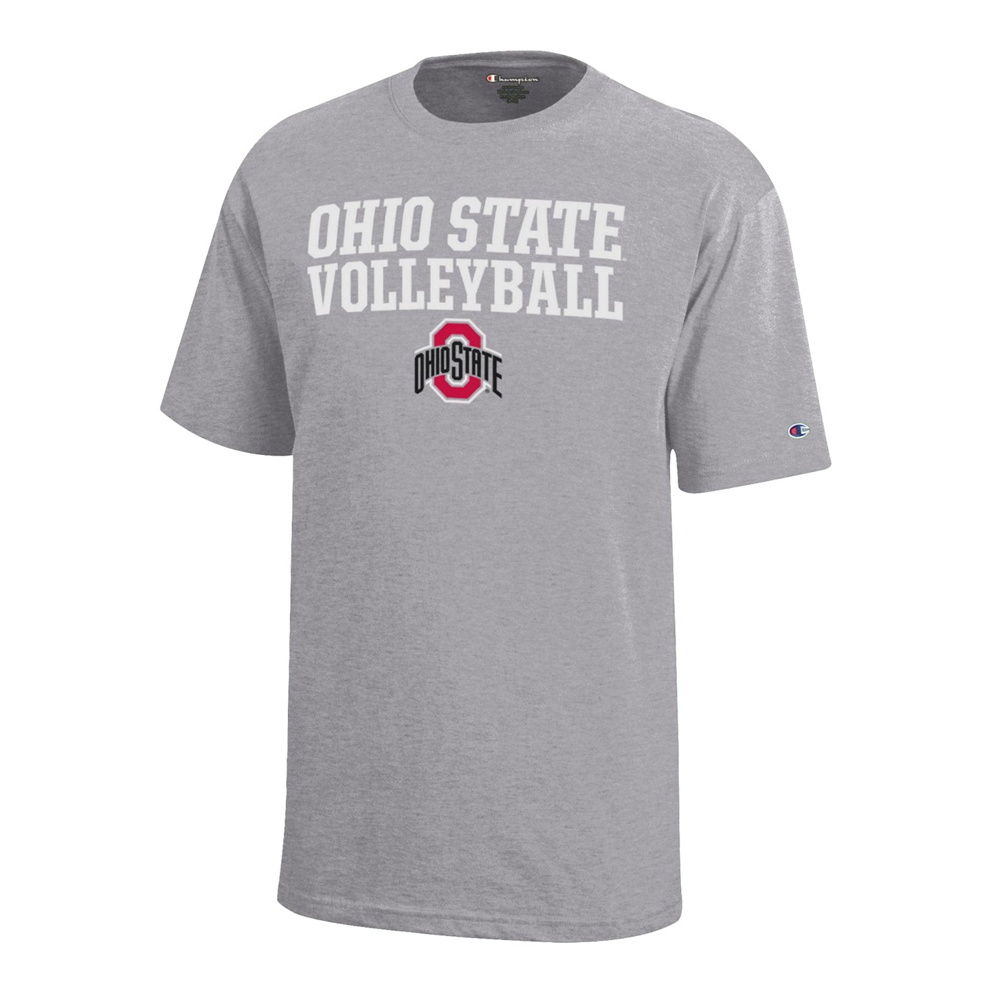 Youth Ohio State Buckeyes Champion Volleyball T-Shirt - Front View