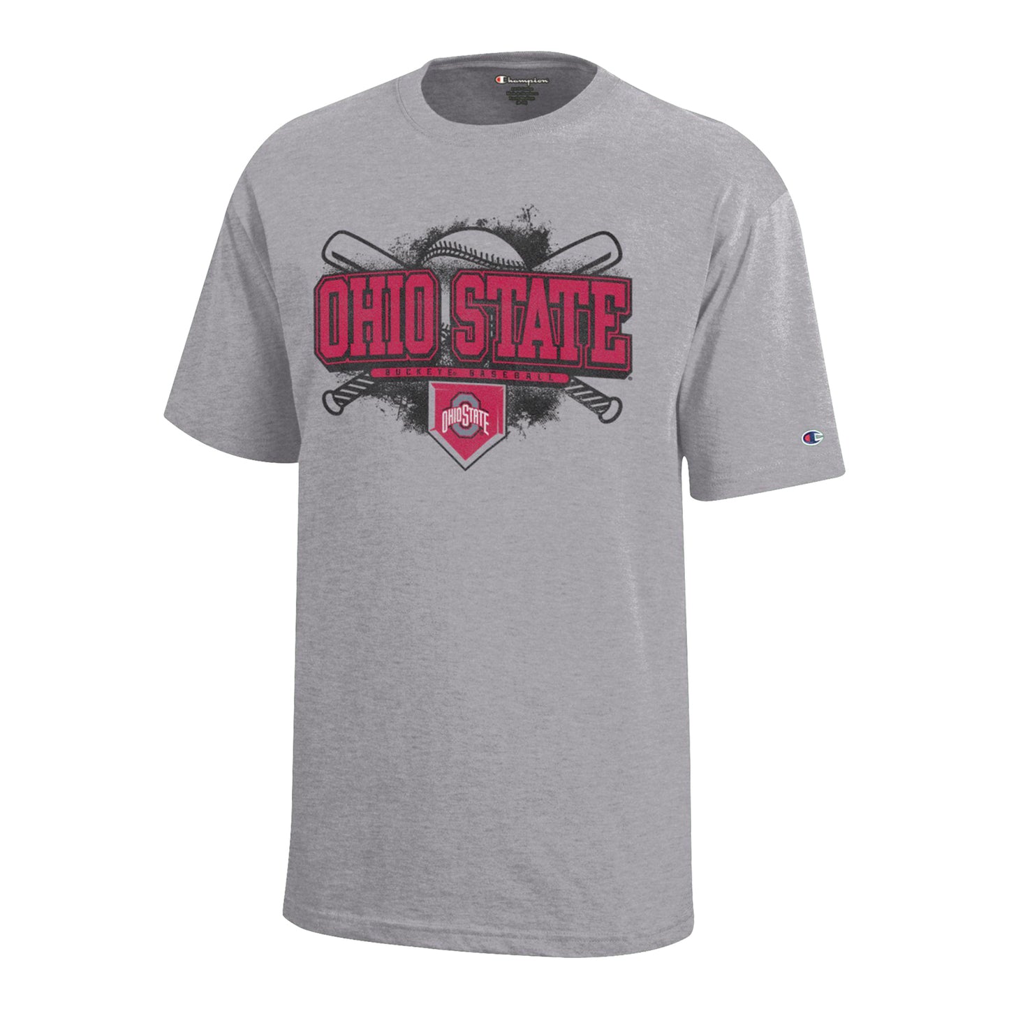 Youth Ohio State Buckeyes Champion Slugger Baseball T-Shirt - Front