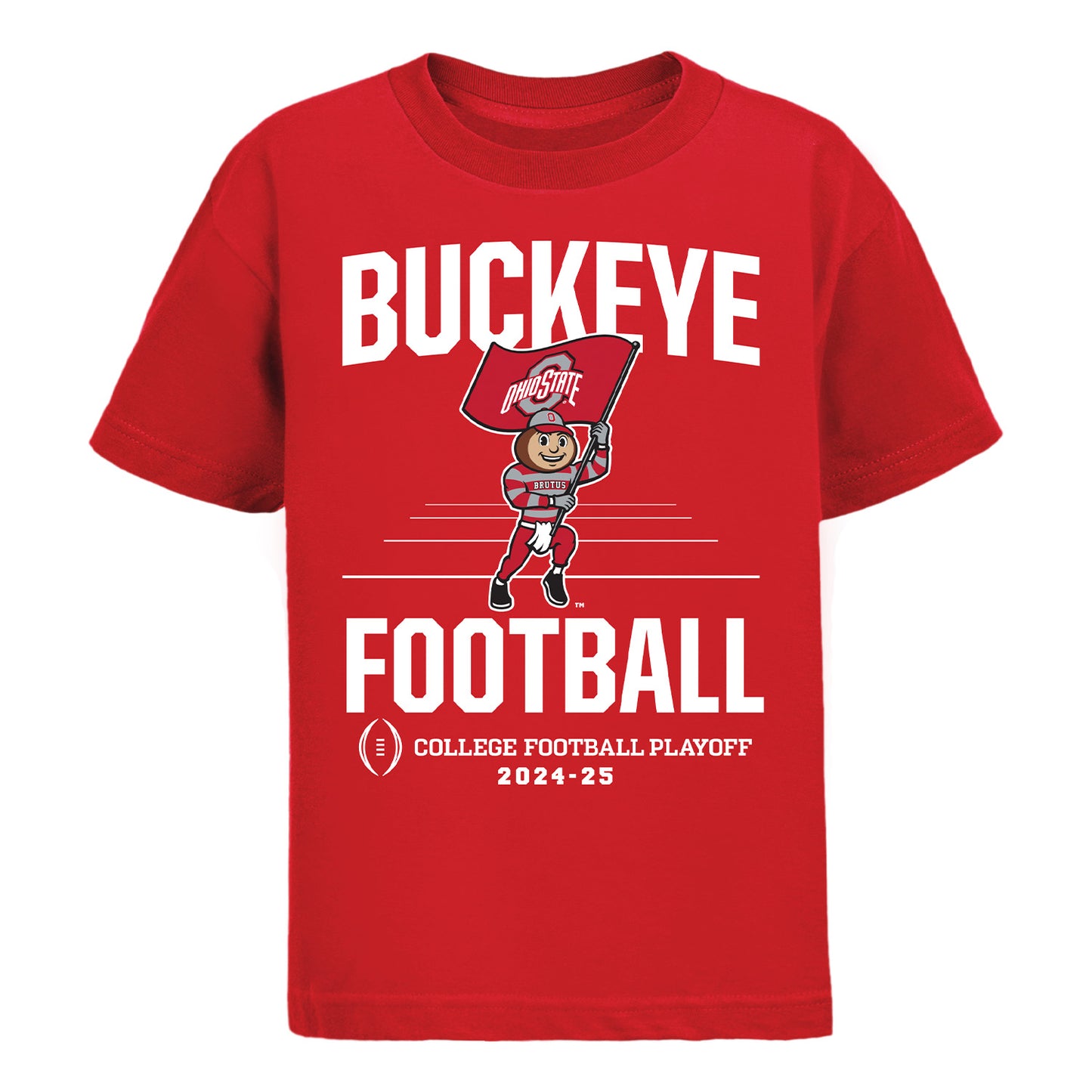 Youth Ohio State Buckeyes CFP Brutus T-Shirt - Front View