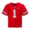Kids Ohio State Buckeyes Nike Football Game #1 Replica Jersey - In Scarlet - Front View